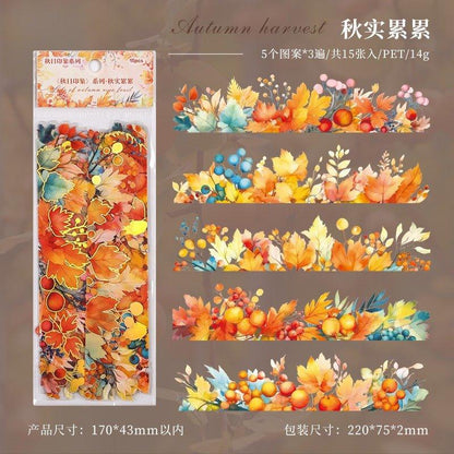 1175 Stamping Stickers Autumn Impression Series - Memo Journals