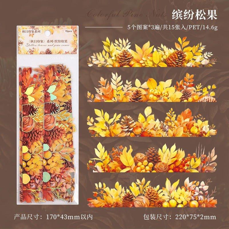 1175 Stamping Stickers Autumn Impression Series - Memo Journals