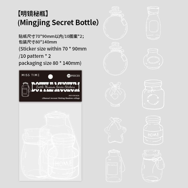 1040 Laser Clear PET Stickers Handmade DIY Bottle - Memo Journals