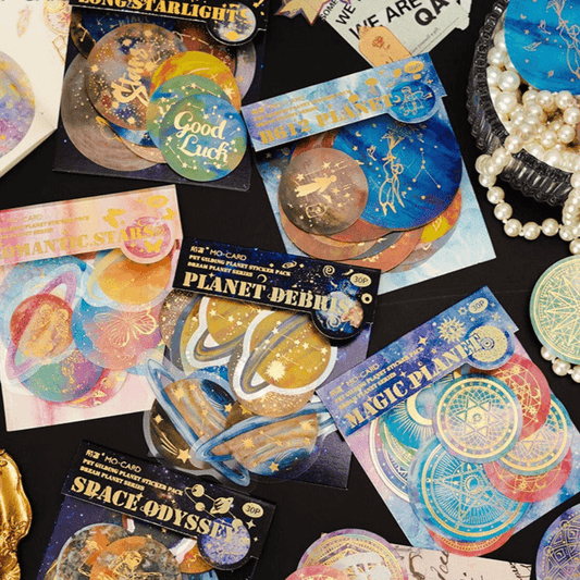 1051 Foil Sticker Pack Fantasy Planet Collection - Memo Journals