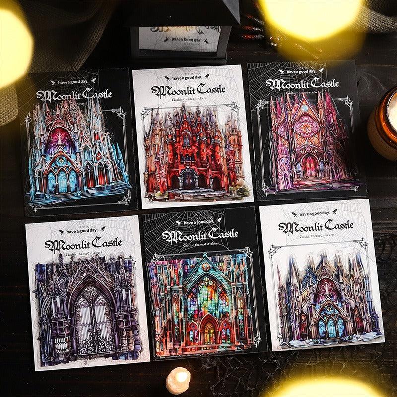 1201 Castle Stickers Moonlight City Collection - Memo Journals