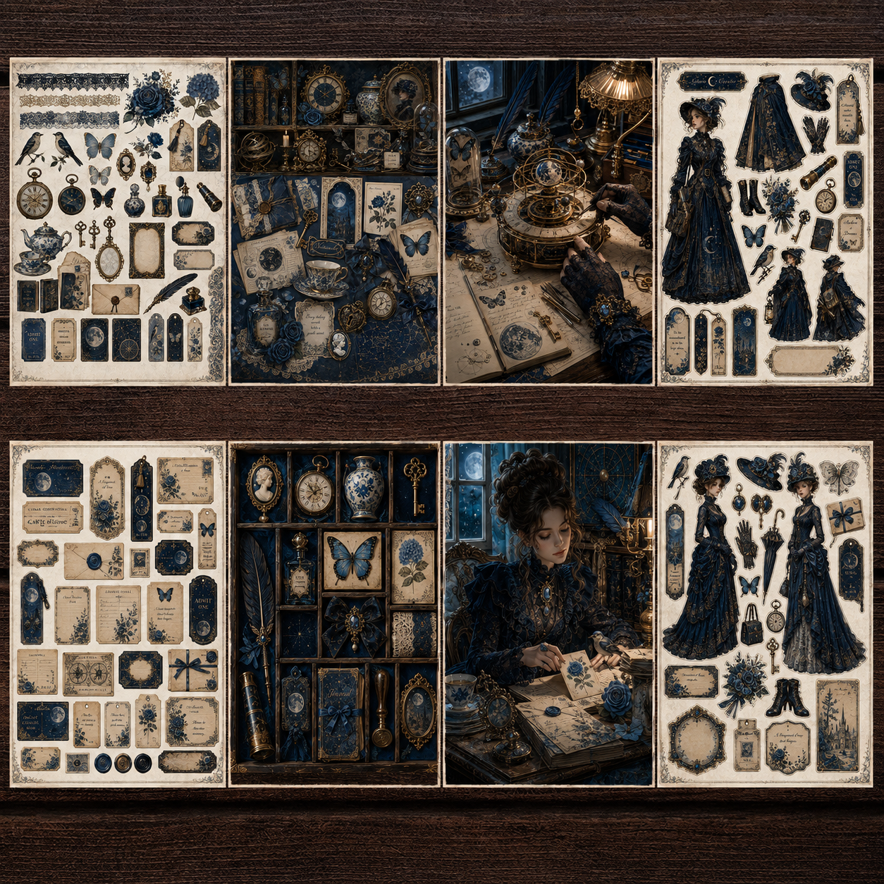1000 Points Reward | A6 Journaling Material Paper Set, 5 Non-Repeating Booklets