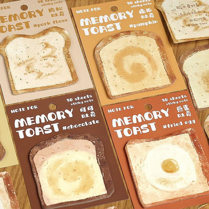 2043 Sticky Notes Memory Bread Series Sticky Notes Message Paper - Memo Journals