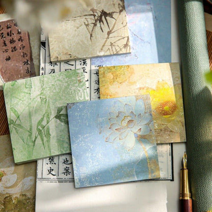 2066 Chinese Style Bamboo Sticky Notes - Memo Journals