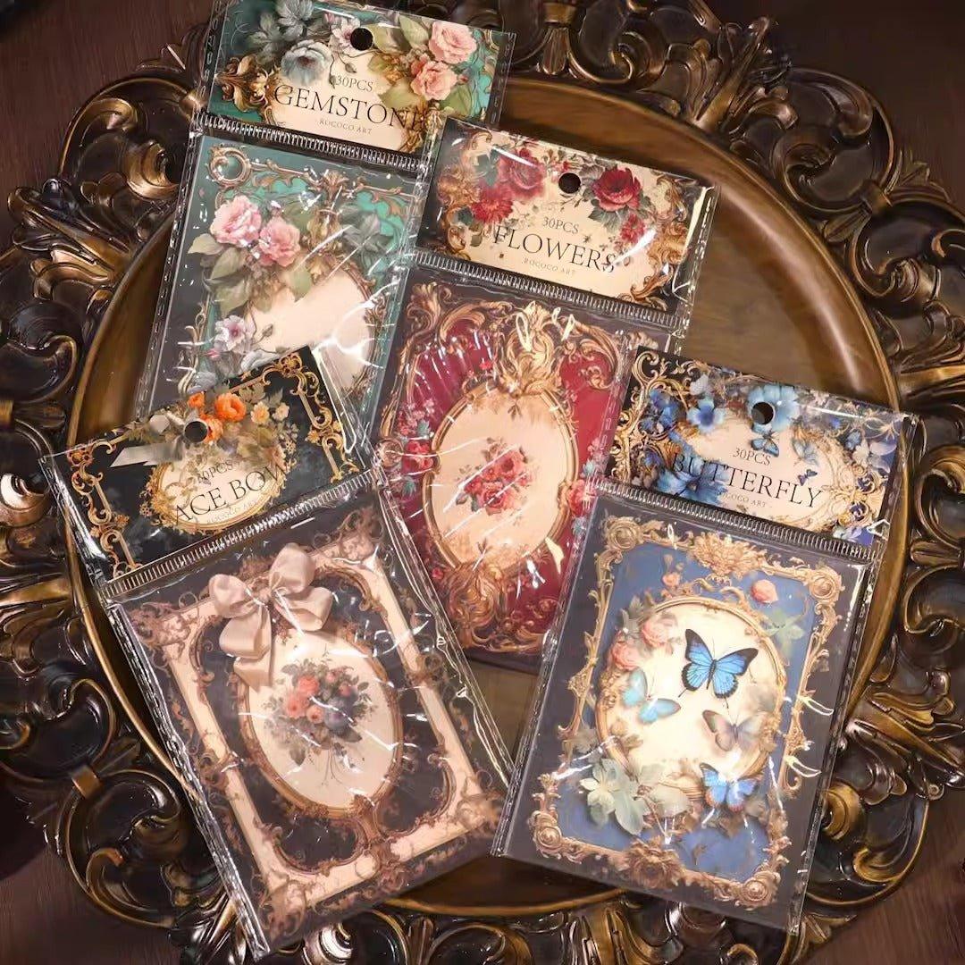 2073 Material Paper Rococo Art Series - Memo Journals