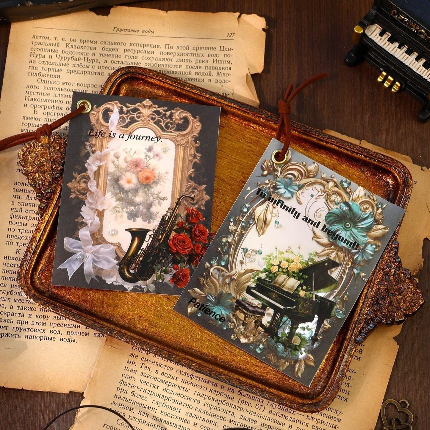 2073 Material Paper Rococo Art Series - Memo Journals