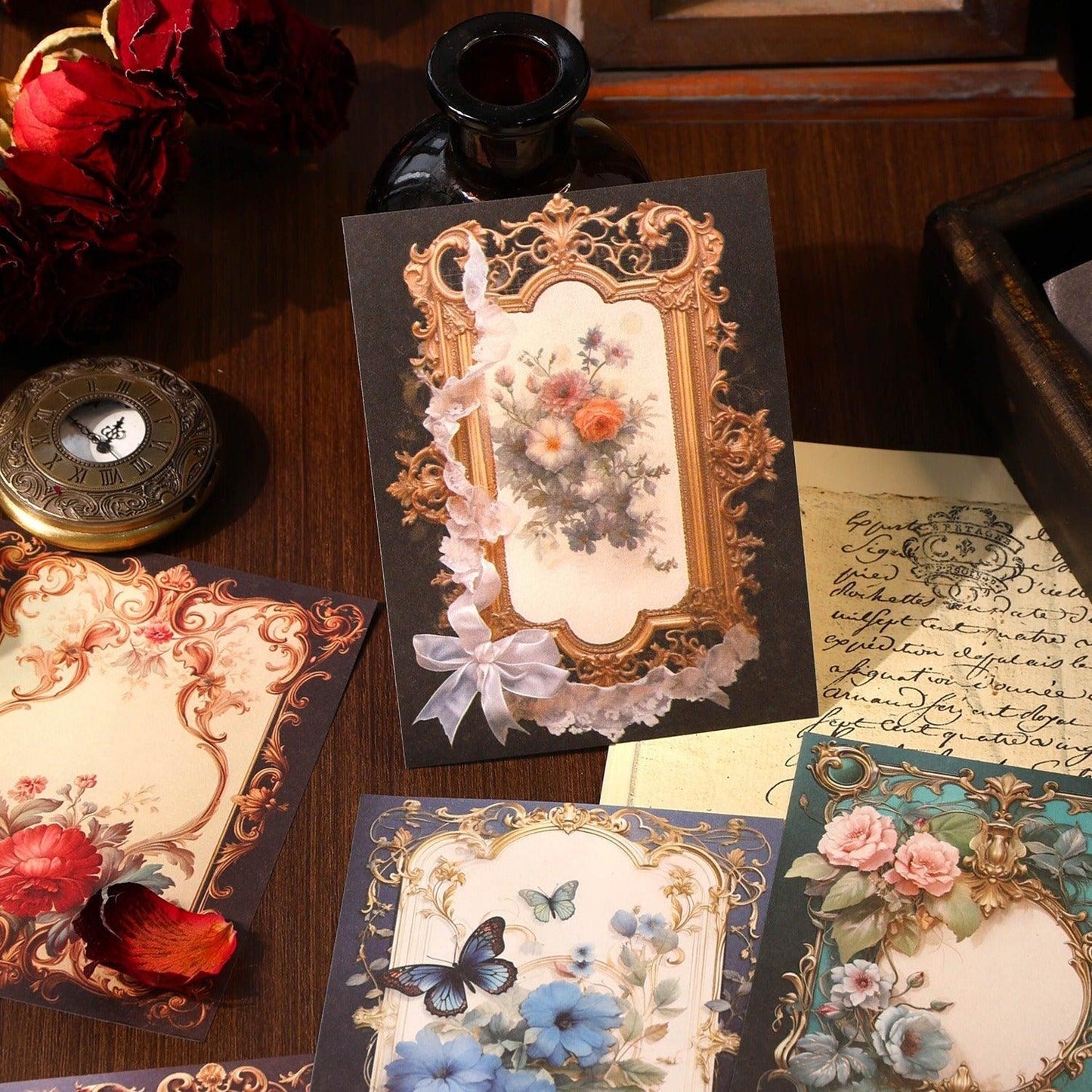 2073 Material Paper Rococo Art Series - Memo Journals