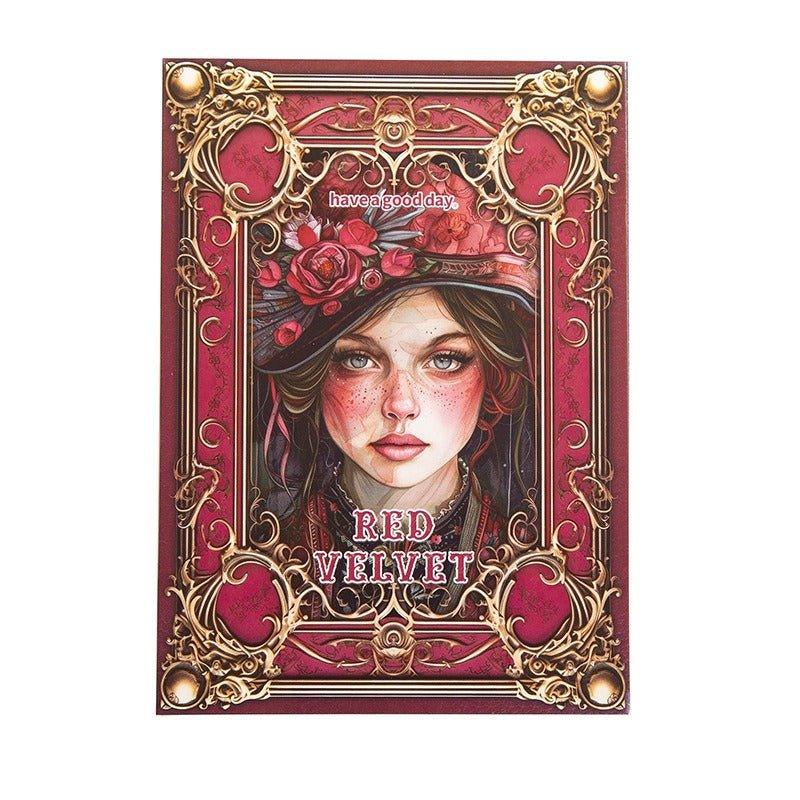 2074 Plain Paper Red Velvet Years Collection - Memo Journals