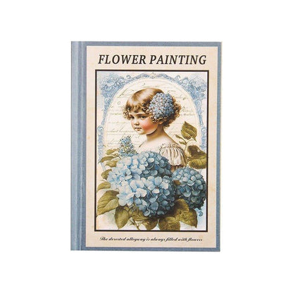 2075 Flower Painting Book Page Series - Memo Journals