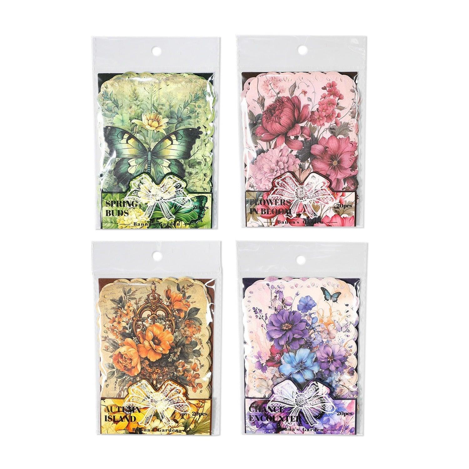 2078 Sketchy Paper Banna's Garden Collection - Memo Journals