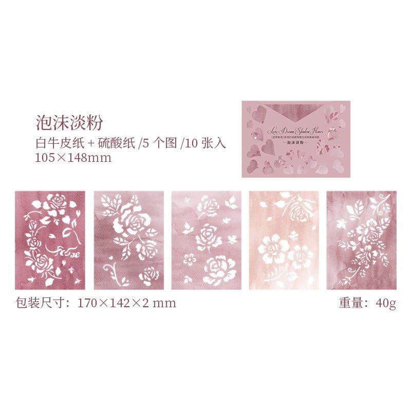 2079 Sketch Paper Love Dream Shadow Flower Series - Memo Journals