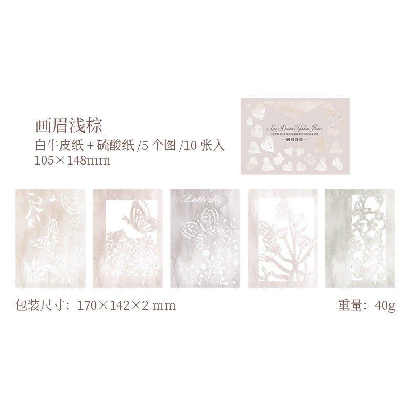 2079 Sketch Paper Love Dream Shadow Flower Series - Memo Journals