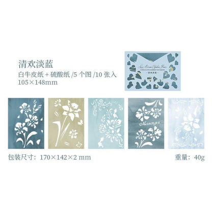 2079 Sketch Paper Love Dream Shadow Flower Series - Memo Journals