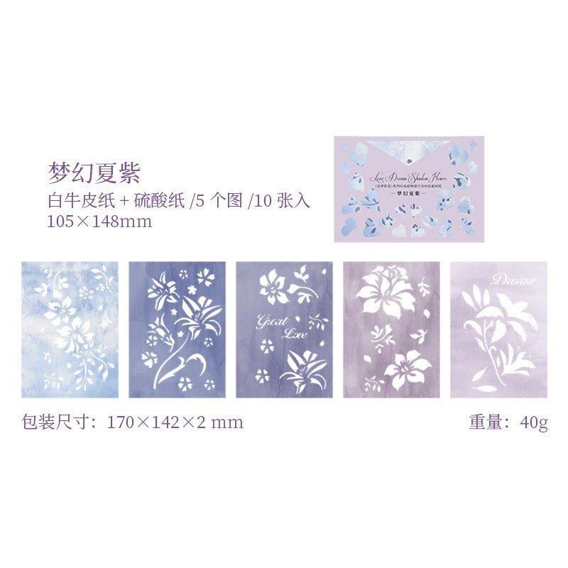 2079 Sketch Paper Love Dream Shadow Flower Series - Memo Journals