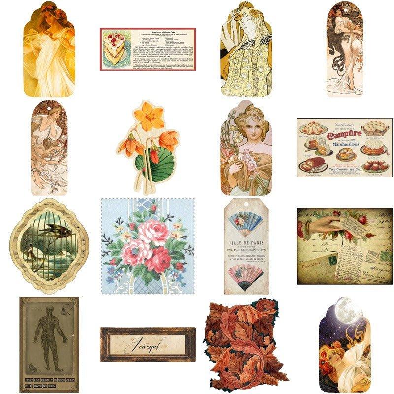 2093 38 Vintage Moonlight Goddess Theme Mixed Packs - Memo Journals