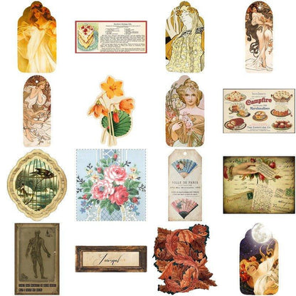 2093 38 Vintage Moonlight Goddess Theme Mixed Packs - Memo Journals