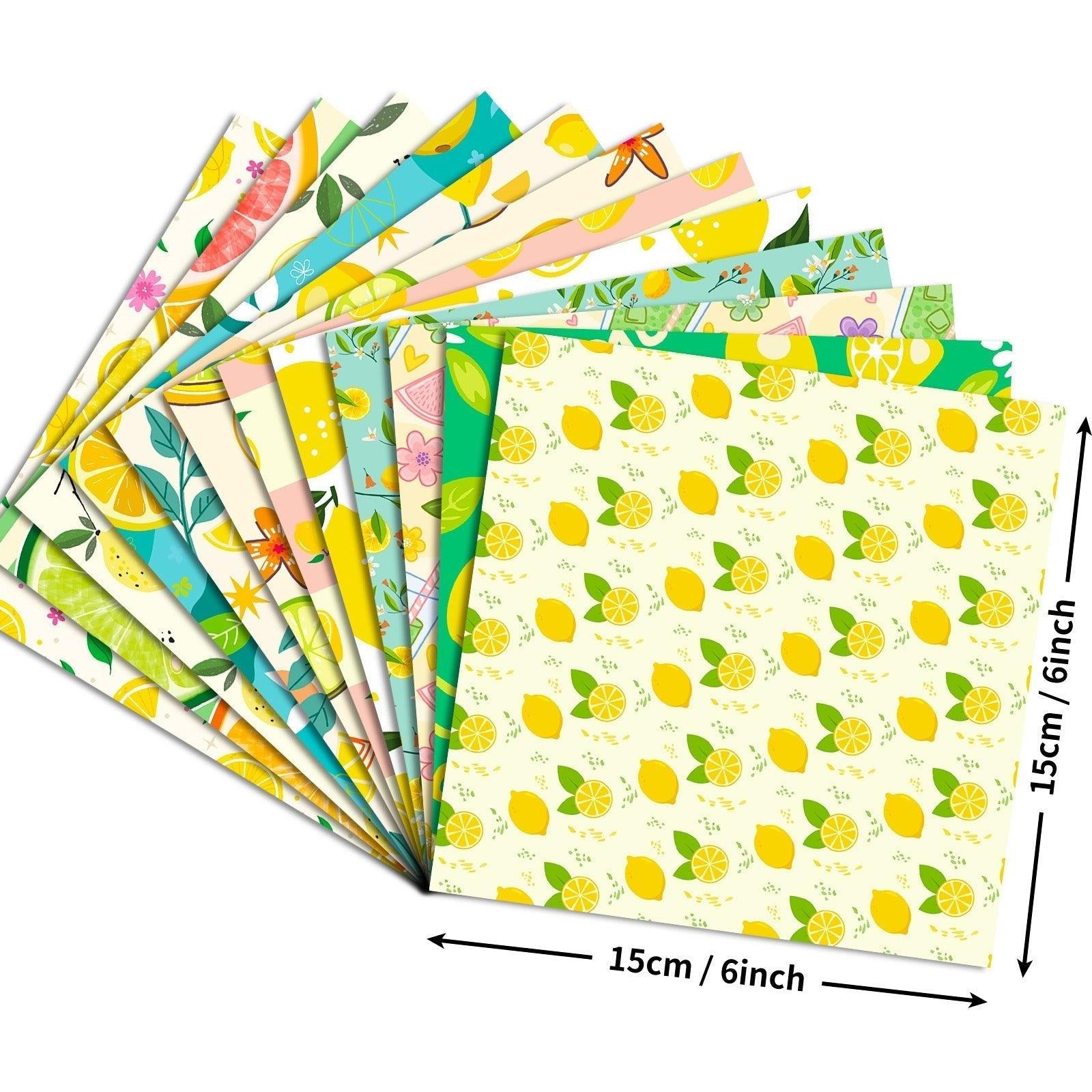 2102 12pcs/pack lemon small fresh material paper ins literary handbook - Memo Journals