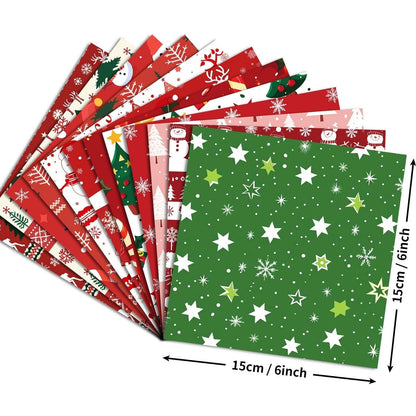 2113 12 sheets/pack Christmas Day Celebration Decoration Base Paper - Memo Journals