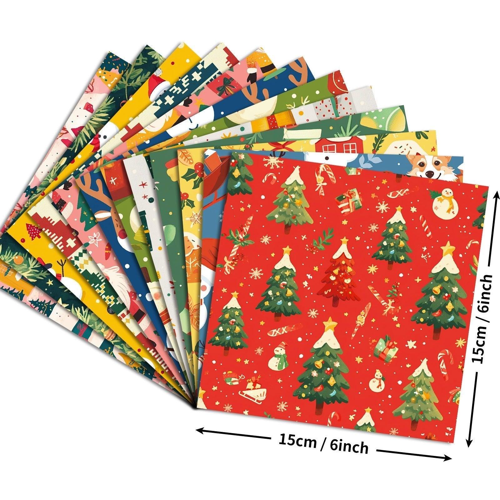 2114 12 Sheets of Christmas Eve Gift Wrapping Paper Christmas Day - Memo Journals