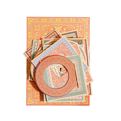 2135 Material Paper Between Square and Round Series - Memo Journals