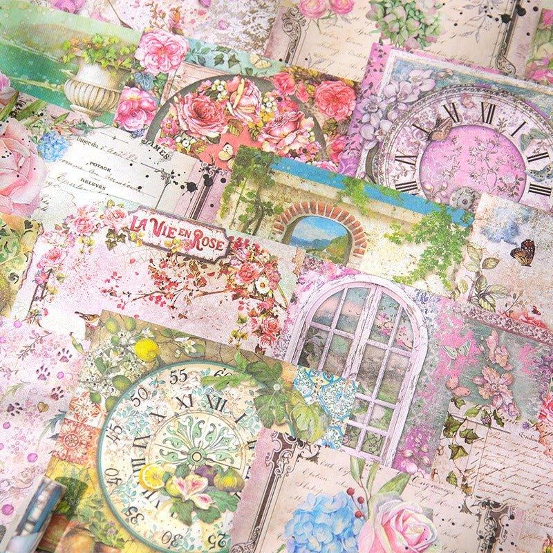 2137 Paper stock Romantic Manor Series - Memo Journals