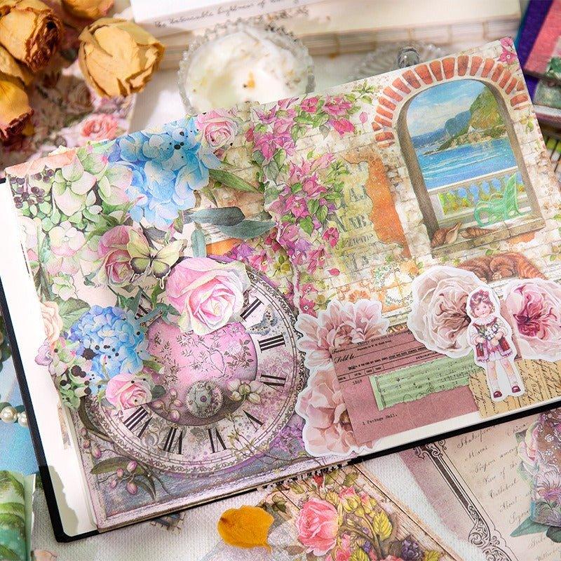 2137 Paper stock Romantic Manor Series - Memo Journals