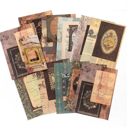 2140 Vintage Material Paper Time Box Series - Memo Journals