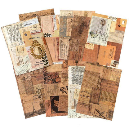 2140 Vintage Material Paper Time Box Series - Memo Journals