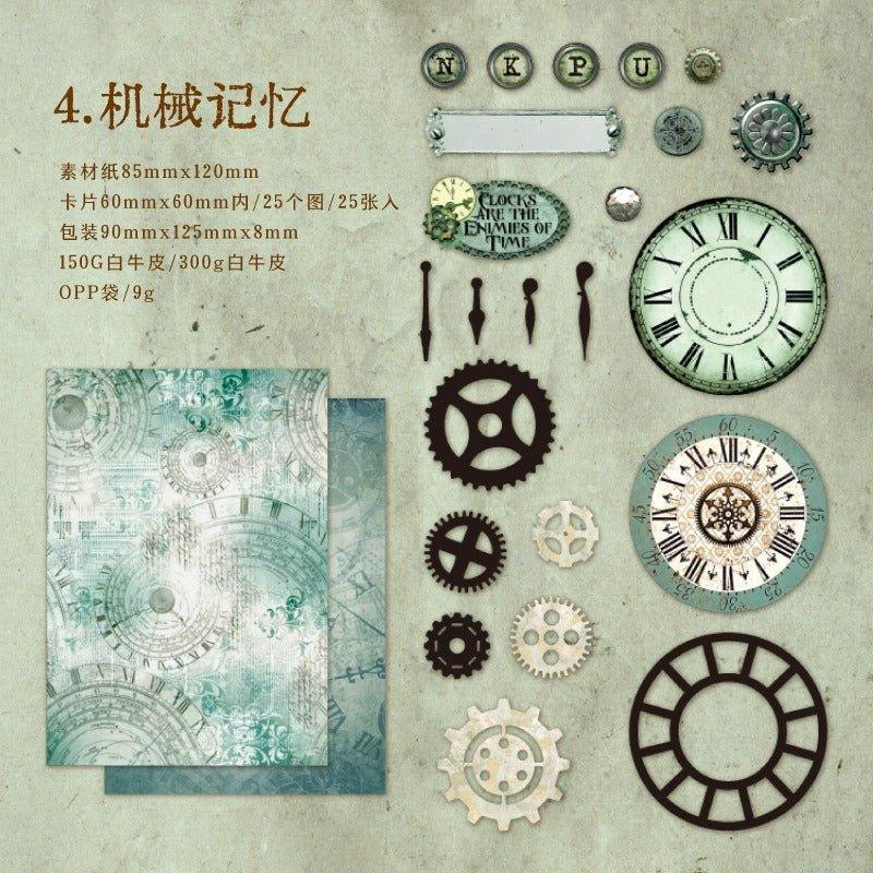 2143 Packages Time Gear Series - Memo Journals