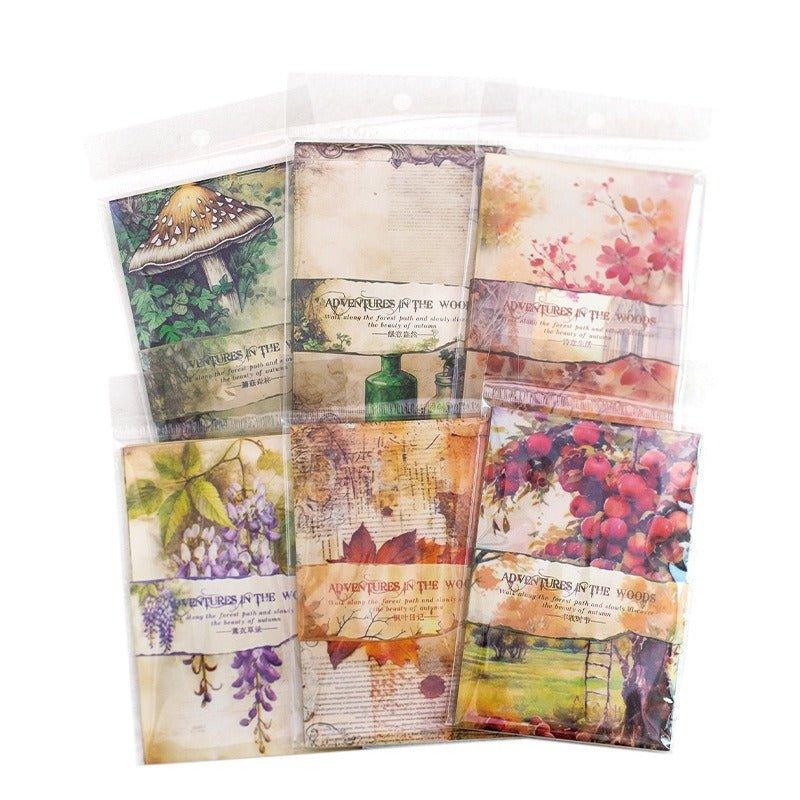 2150 Material Paper Woodland Encounter Series - Memo Journals