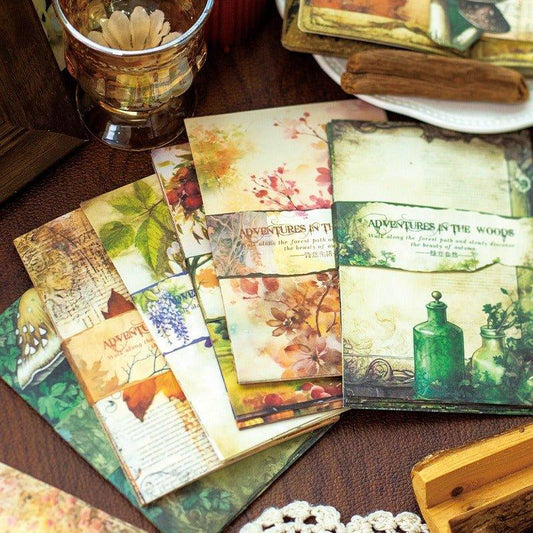 2150 Material Paper Woodland Encounter Series - Memo Journals