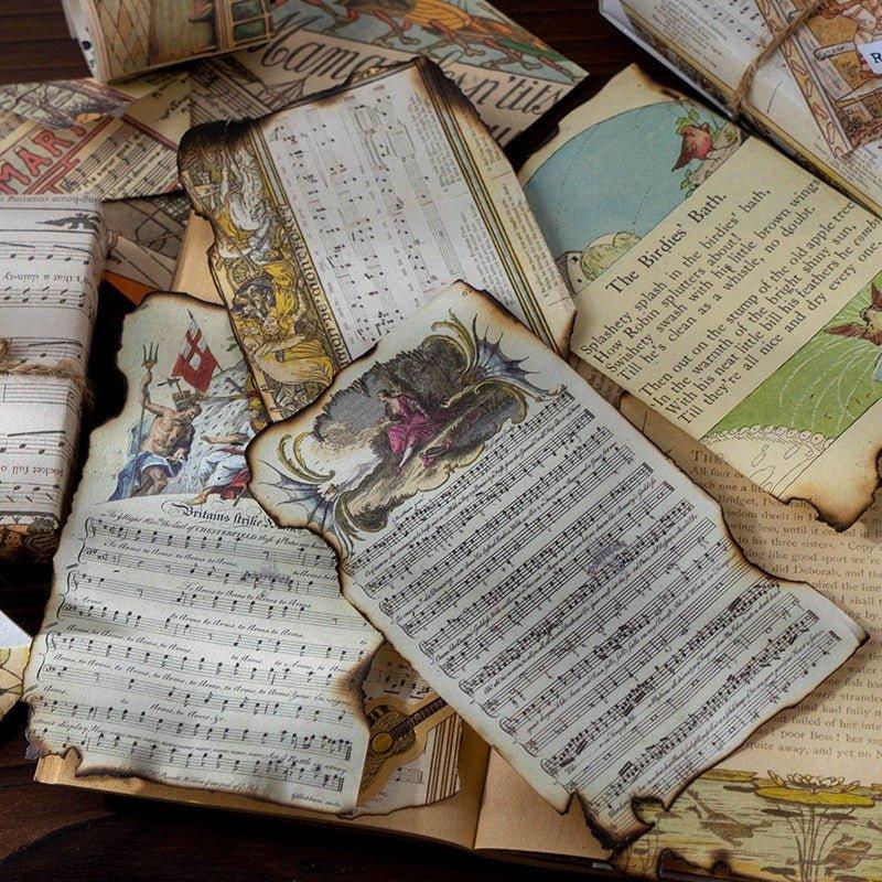 2152 Fairy Tale and Ballad Series Vintage Sheet Music Material Paper - Memo Journals