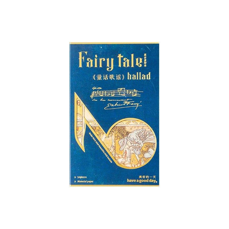 2152 Fairy Tale and Ballad Series Vintage Sheet Music Material Paper - Memo Journals