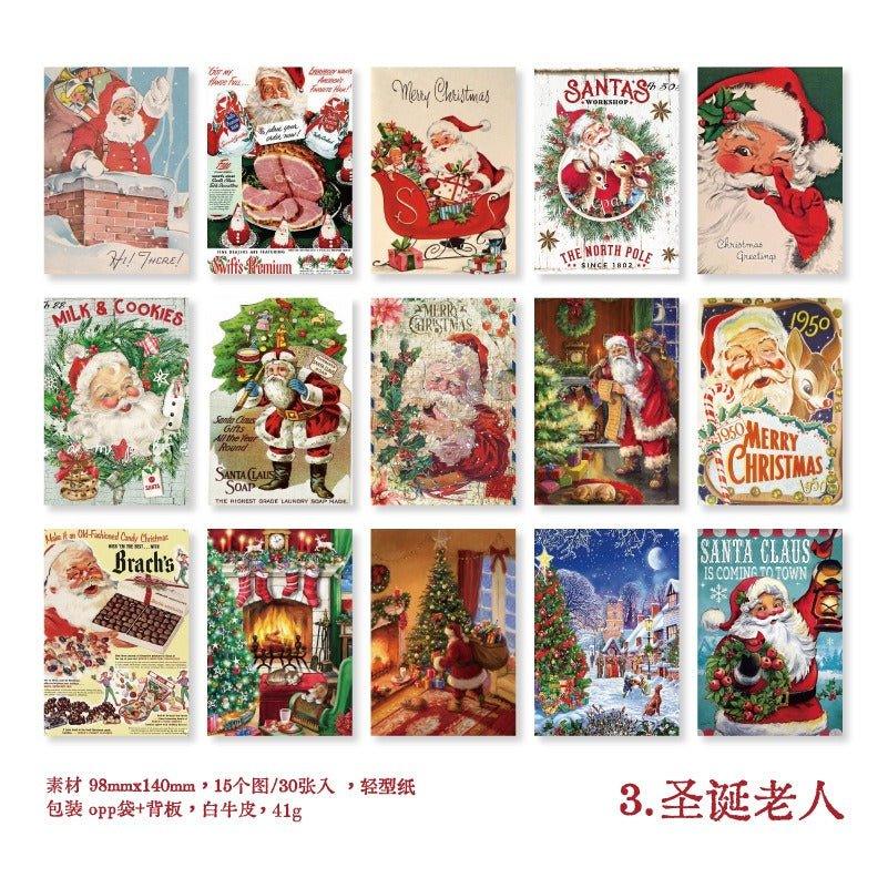 2158 Stock Paper Christmas Album Series - Memo Journals