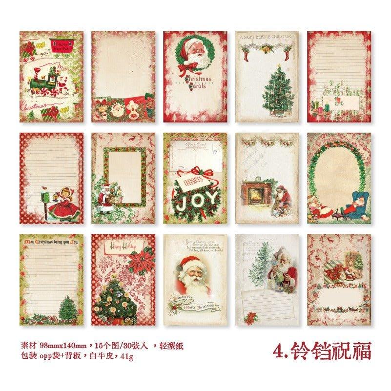 2158 Stock Paper Christmas Album Series - Memo Journals