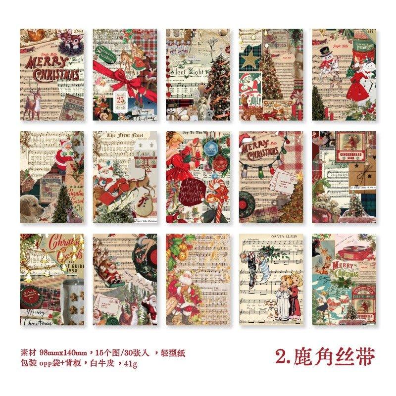 2158 Stock Paper Christmas Album Series - Memo Journals