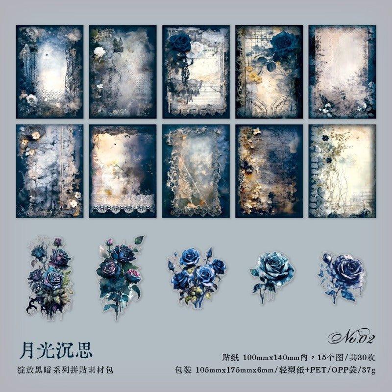 2165 Skin Pack Blooming Darkness Series - Memo Journals