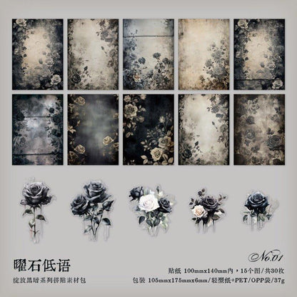 2165 Skin Pack Blooming Darkness Series - Memo Journals