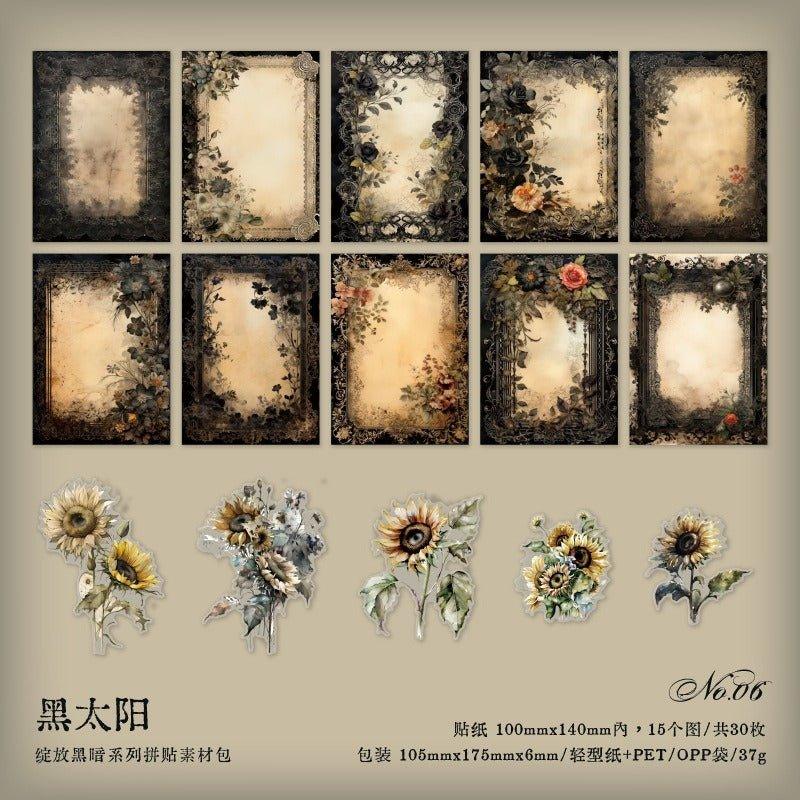 2165 Skin Pack Blooming Darkness Series - Memo Journals