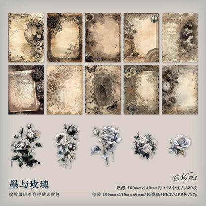 2165 Skin Pack Blooming Darkness Series - Memo Journals