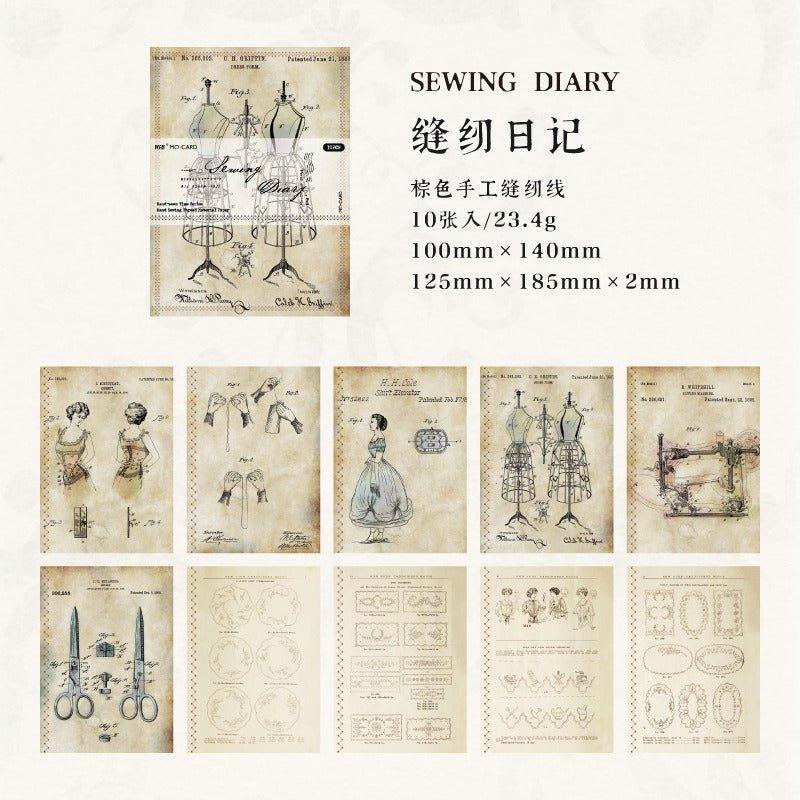 2167 Handmade Sewing Thread Material Paper - Memo Journals