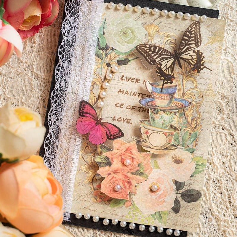 2168 Handmade Sewing Thread Material Paper Hand Sewing Time Series - Memo Journals