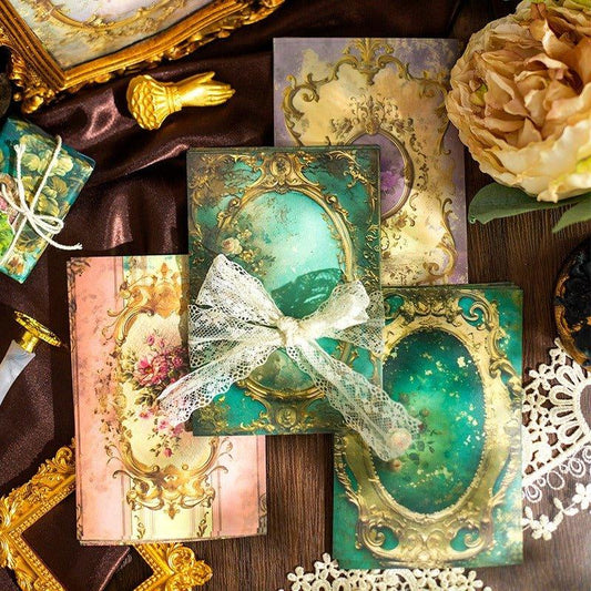 2178 Material Paper Rococo Palace Wall Series - Memo Journals