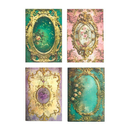 2178 Material Paper Rococo Palace Wall Series - Memo Journals