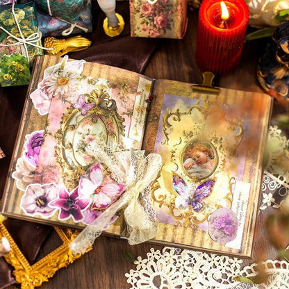 2178 Material Paper Rococo Palace Wall Series - Memo Journals