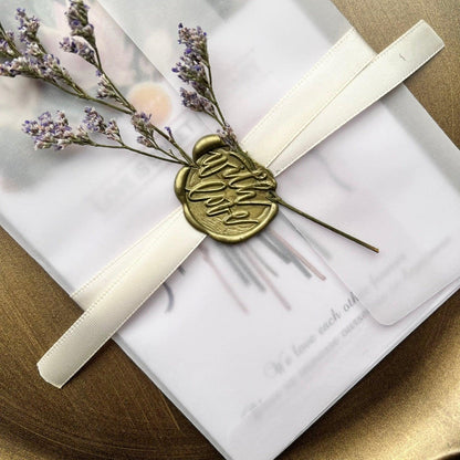 5001 European-style personalized wedding invitation wax seal stamp (excluding wax) - Memo Journals