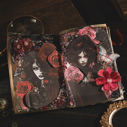 2190 Gothic Dark Theme Planner Material Paper - Memo Journals