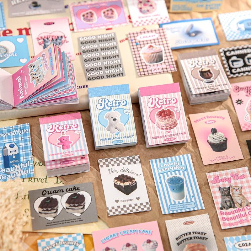 2051 Sticker Bean Book Cheese Vending Machine Series – Memo Journals