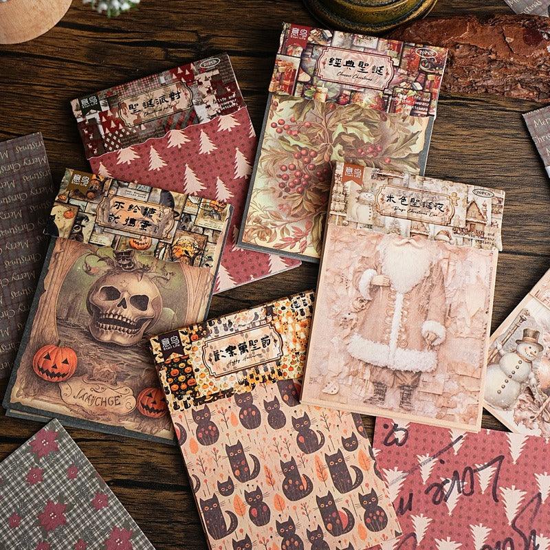 2188 Sketchy Paper Christmas Theme Series - Memo Journals