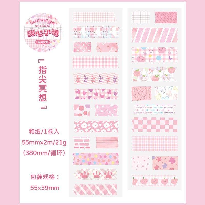 3046 Washiashi Tape Sweetheart Grid Series - Memo Journals